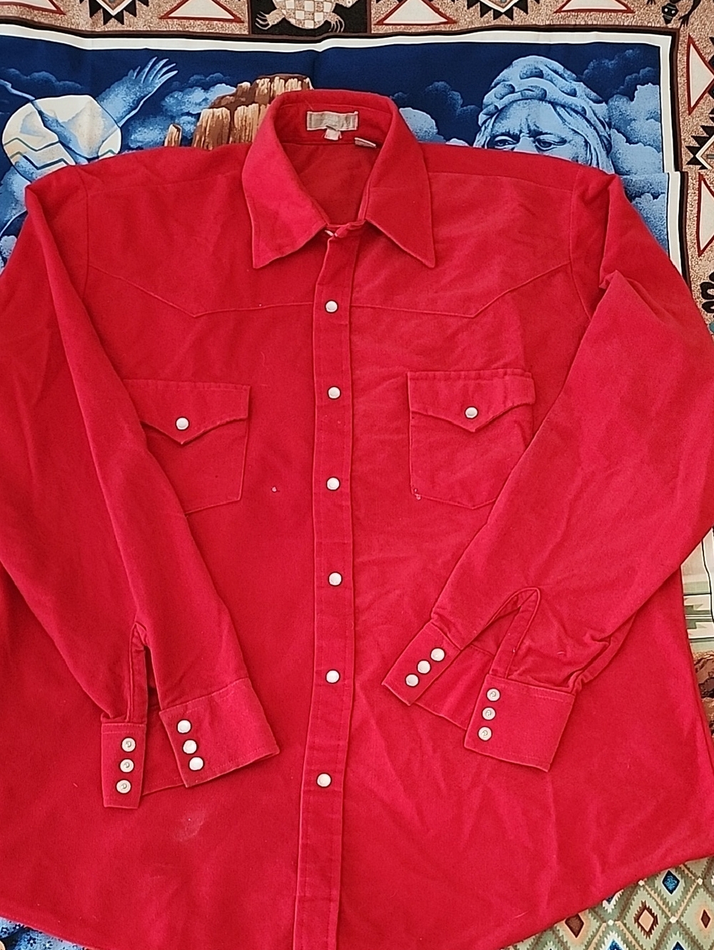 Red Western Snap-Front Shirt